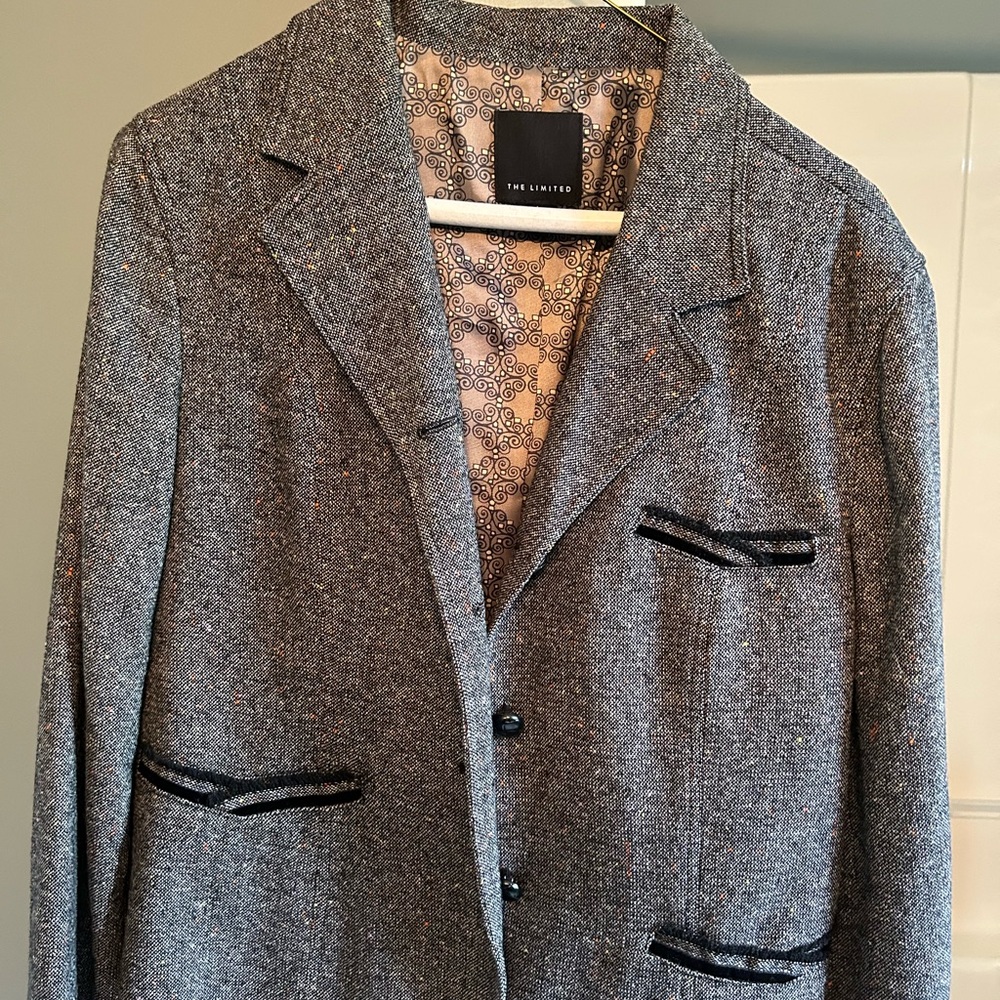 The Limited Charcoal Jacket with Black Accents